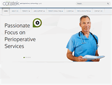 Tablet Screenshot of coratek.com